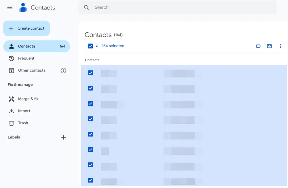 how to transfer contacts from one Google account to another