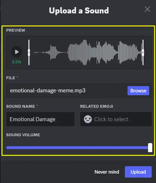 Add Sounds To Soundboard In Discord