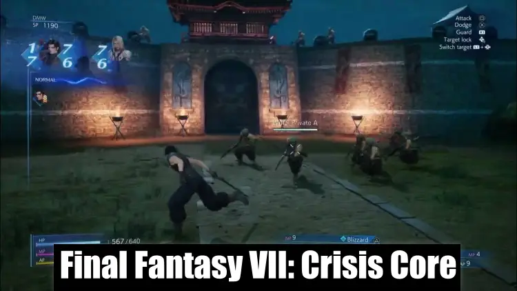 Final Fantasy VII: Crisis Core - PPSSPP Game