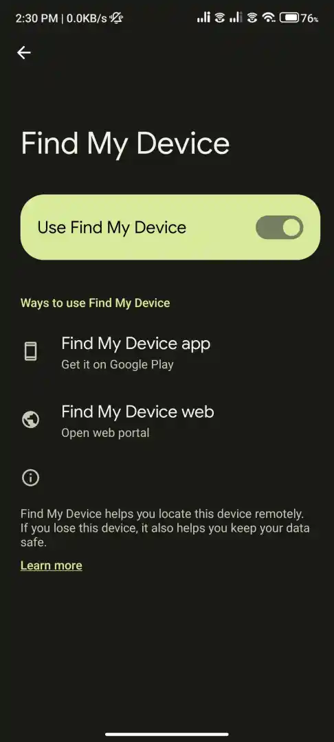 Find Your Lost Android Phone