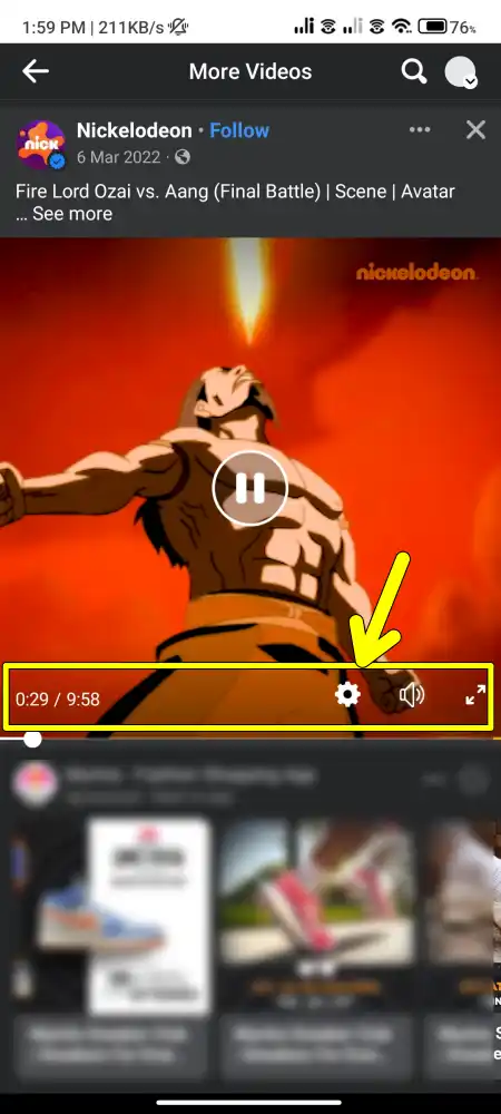 Enable Captions in Facebook Videos on mobile