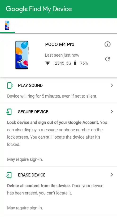Find Your Lost Android Phone