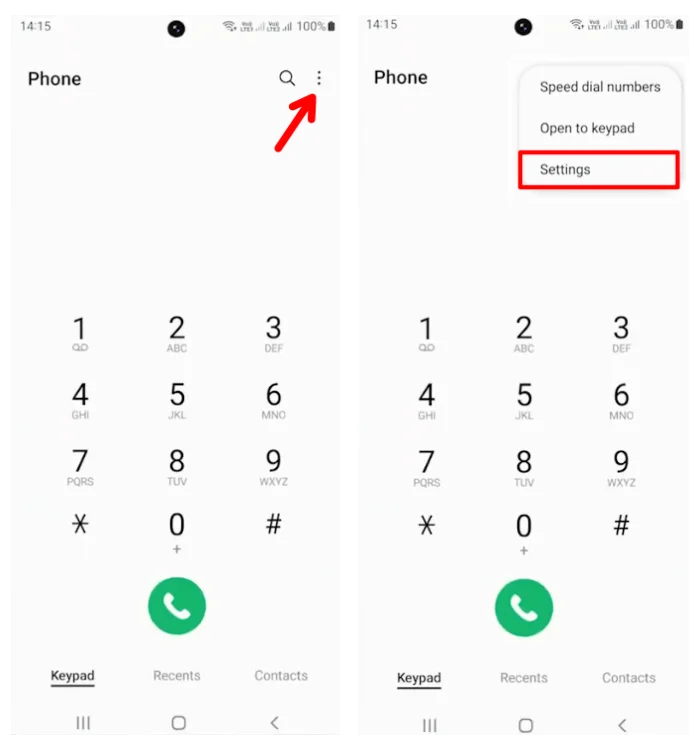 Enable Wi-Fi calling on samsung