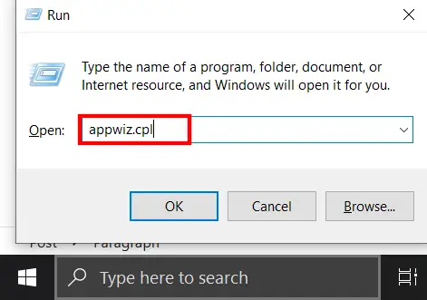 Window run program